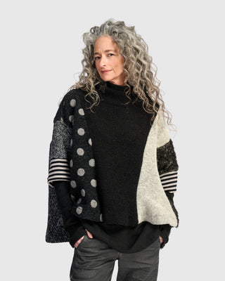 UT235S Poly-Wool Top in Storm Mix by Alembika
