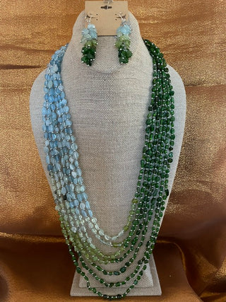 128 J40 PERIDOT AQUAMARINE