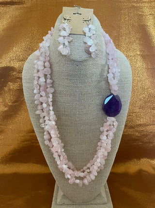 152 N84 ROSE QUARTZ / AGATE