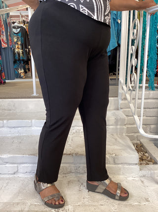 NARROW PANT MIDI - BLACK
