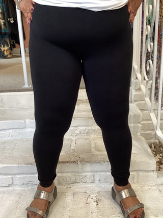 HIGH BAND LEGGING - BLACK