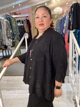 CITRON BLOUSE - SOLID BLACK