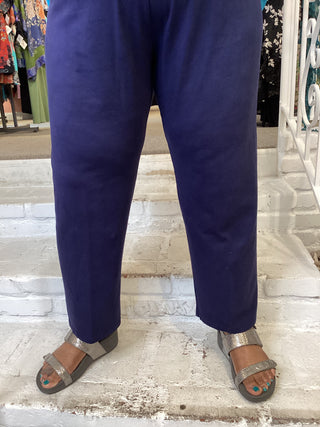 CROP LEGGING - JET DENIM