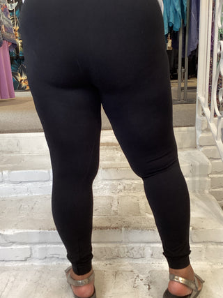 HIGH BAND LEGGING - BLACK