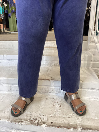 CROP LEGGING - DENIM