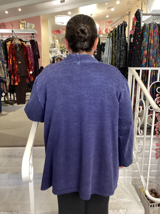 KIMONO JKT PATCH - DENIM