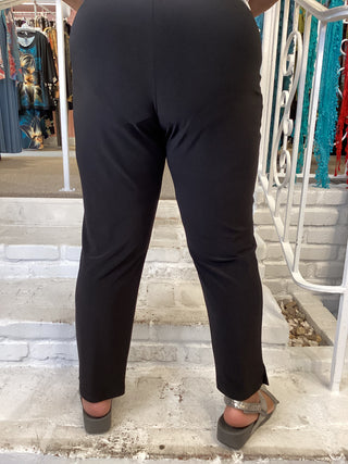NARROW PANT MIDI - BLACK
