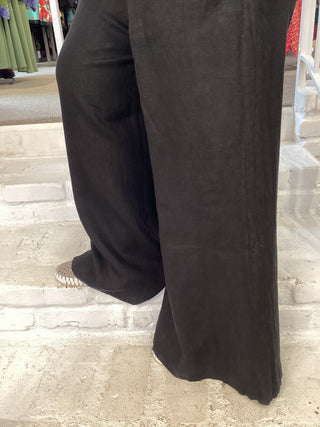 OSCA WIDE LEG PANT - BLACK