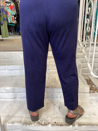 CROP LEGGING - JET DENIM