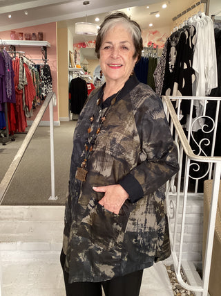 VIOLA BLOUSE - KHAKI SMOKE
