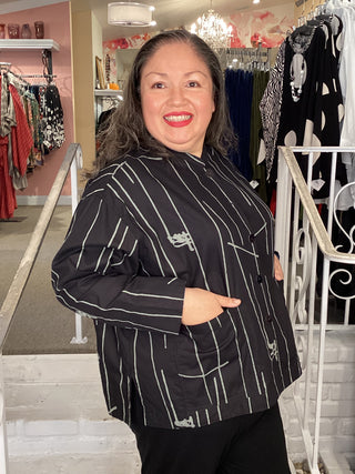VERY BLOUSE - NEWS GREY