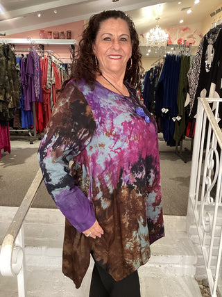 FINALLY TUNIC - PURPLE SMOKE