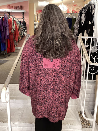 BUTTON DUSTER - DARK MAUVE