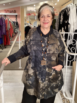 VIOLA BLOUSE - KHAKI SMOKE