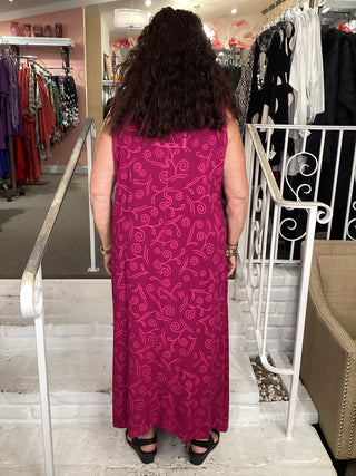 MARIA TANK DRESS - MAGENTA