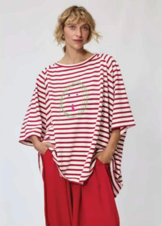 V459R FACE STRIPE TUNIC-2 COLR