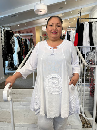 CIRCLE TUNIC - SNOW