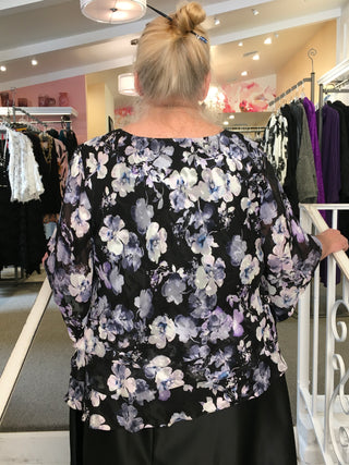 LAYERED TOP - BLUE & PURPLE