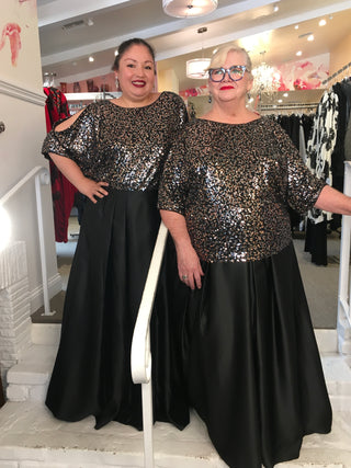 SEQUIN TUNIC - METAL