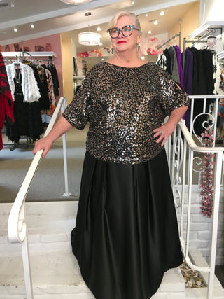 SEQUIN TUNIC - METAL