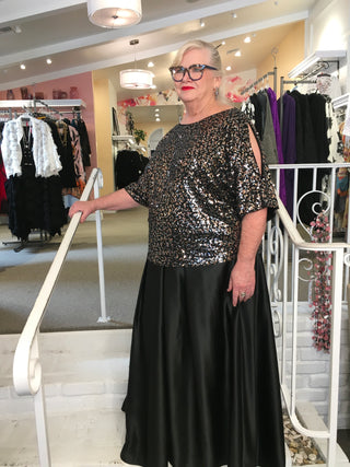 SEQUIN TUNIC - METAL