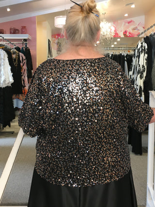 SEQUIN TUNIC - METAL