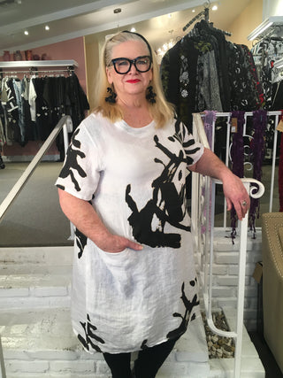 TURTLE DRESS - WHITE