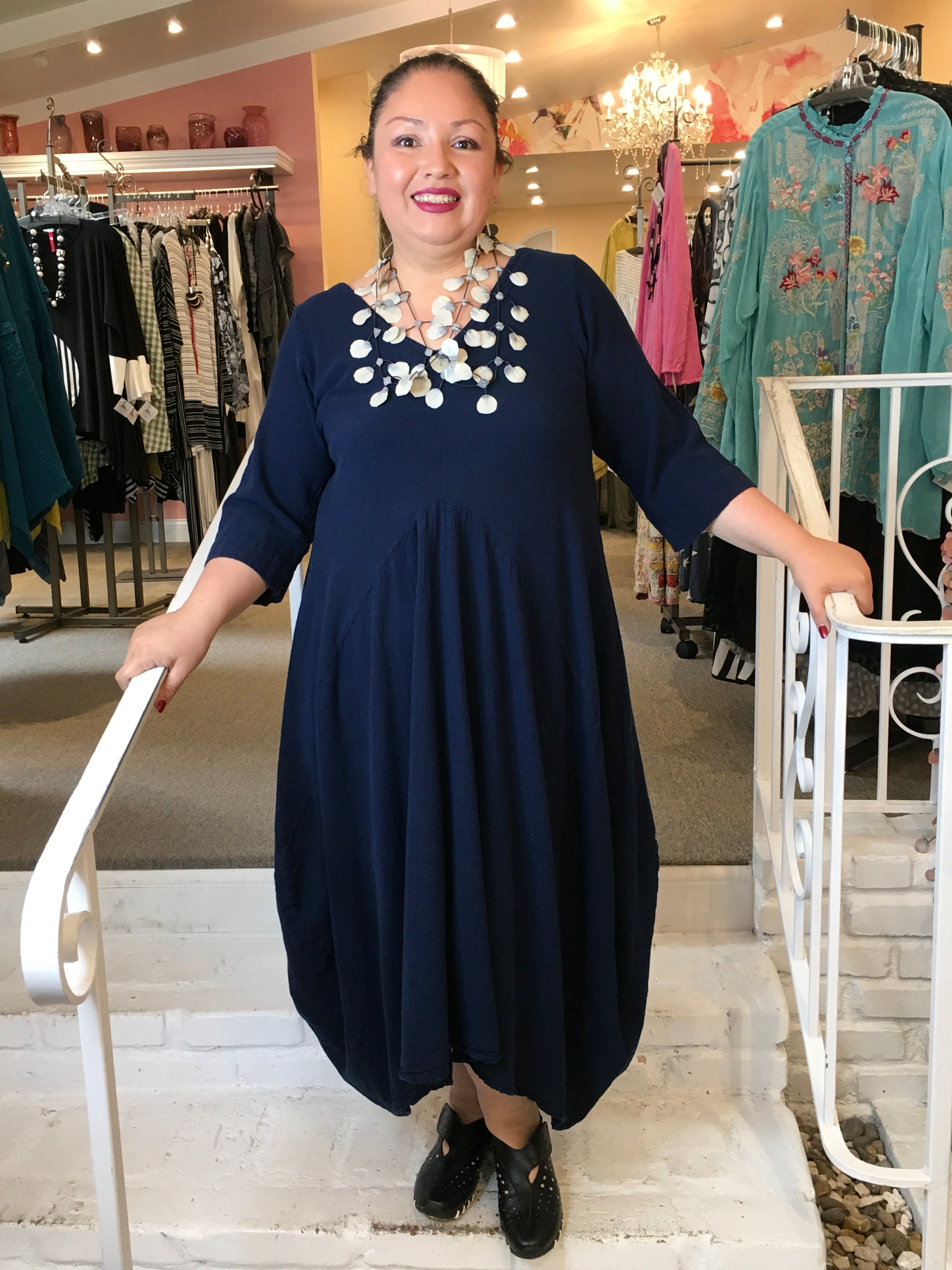 BELLA S S DRESS SAPPHIRE Abundance Plus Size Boutique