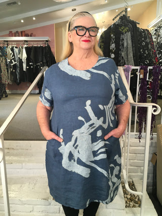 TURTLE DRESS - BLUE