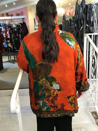 FANS AND WATER BLOUSE
