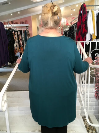Jazz 3/4 Sleeve Top - Teal