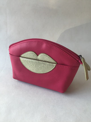 HOT LIPS COSMETIC CASE-PINK/GO