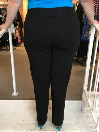 CLAIR PANT - BLACK, BLUE SKY - ABUNDANCE PLUS SIZE