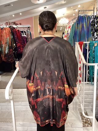SILK LONG KIMONO - ROSEANNE